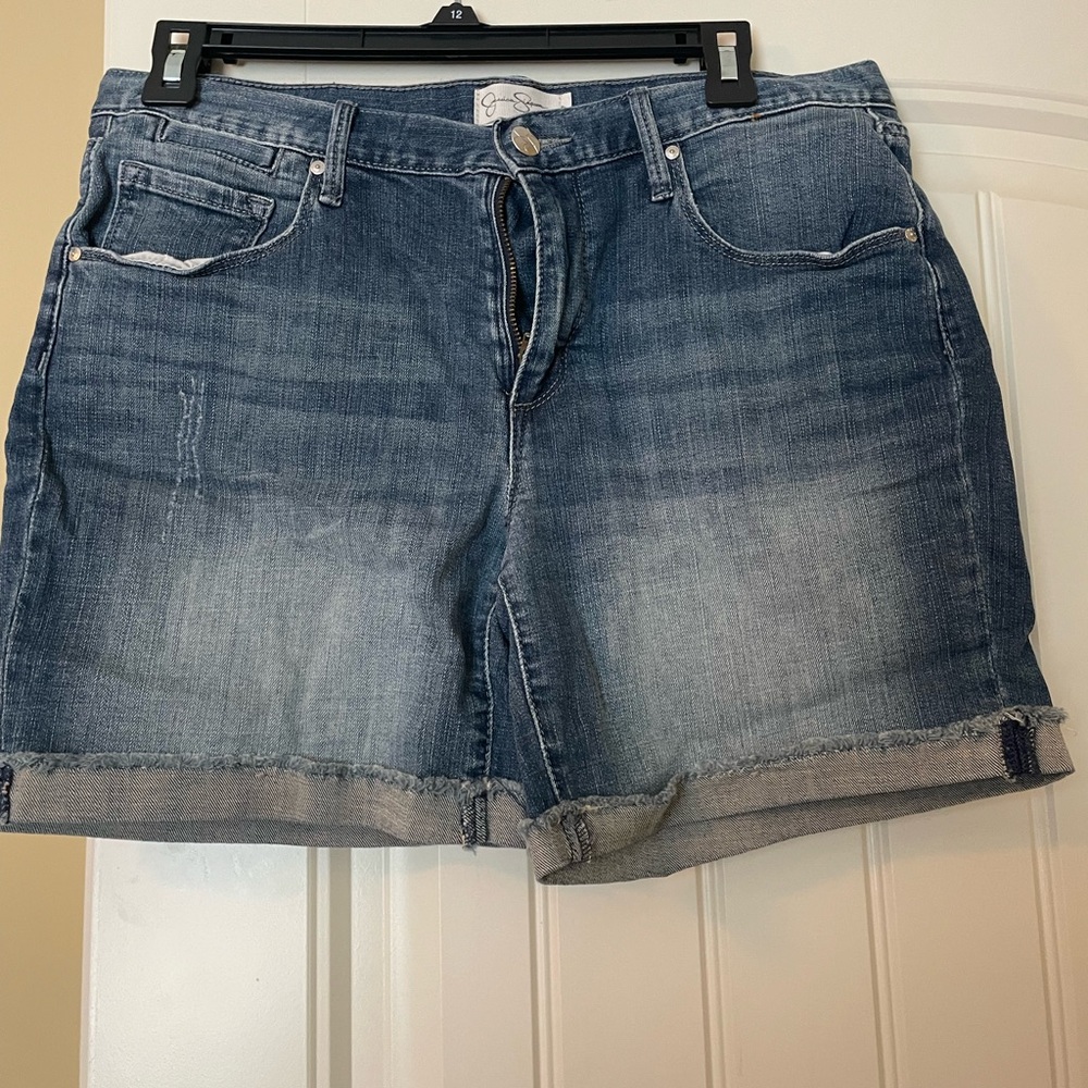 JESSICA SIMPSON Denim Blue Jean Shorts
